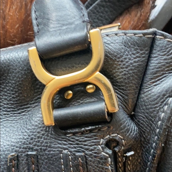 Chloe Marcie Medium Leather Satchel Handbag - Picture 8 of 8